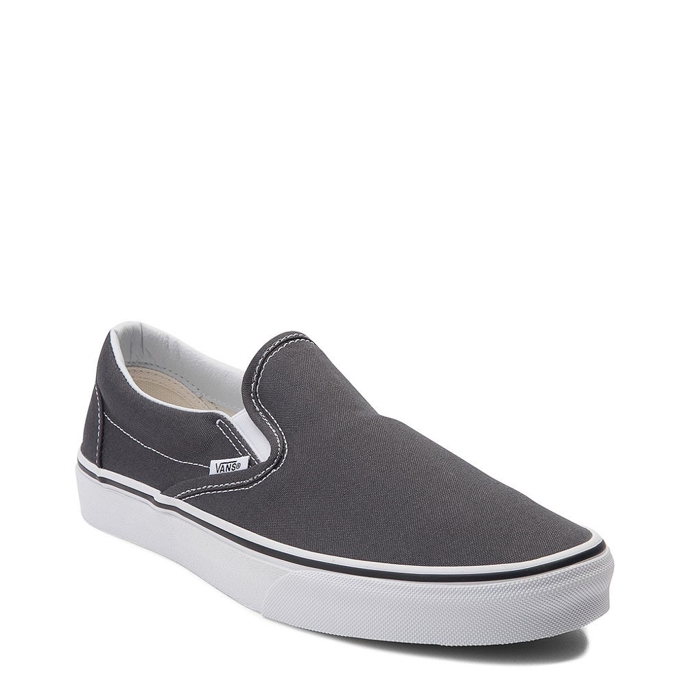 gray slip on vans